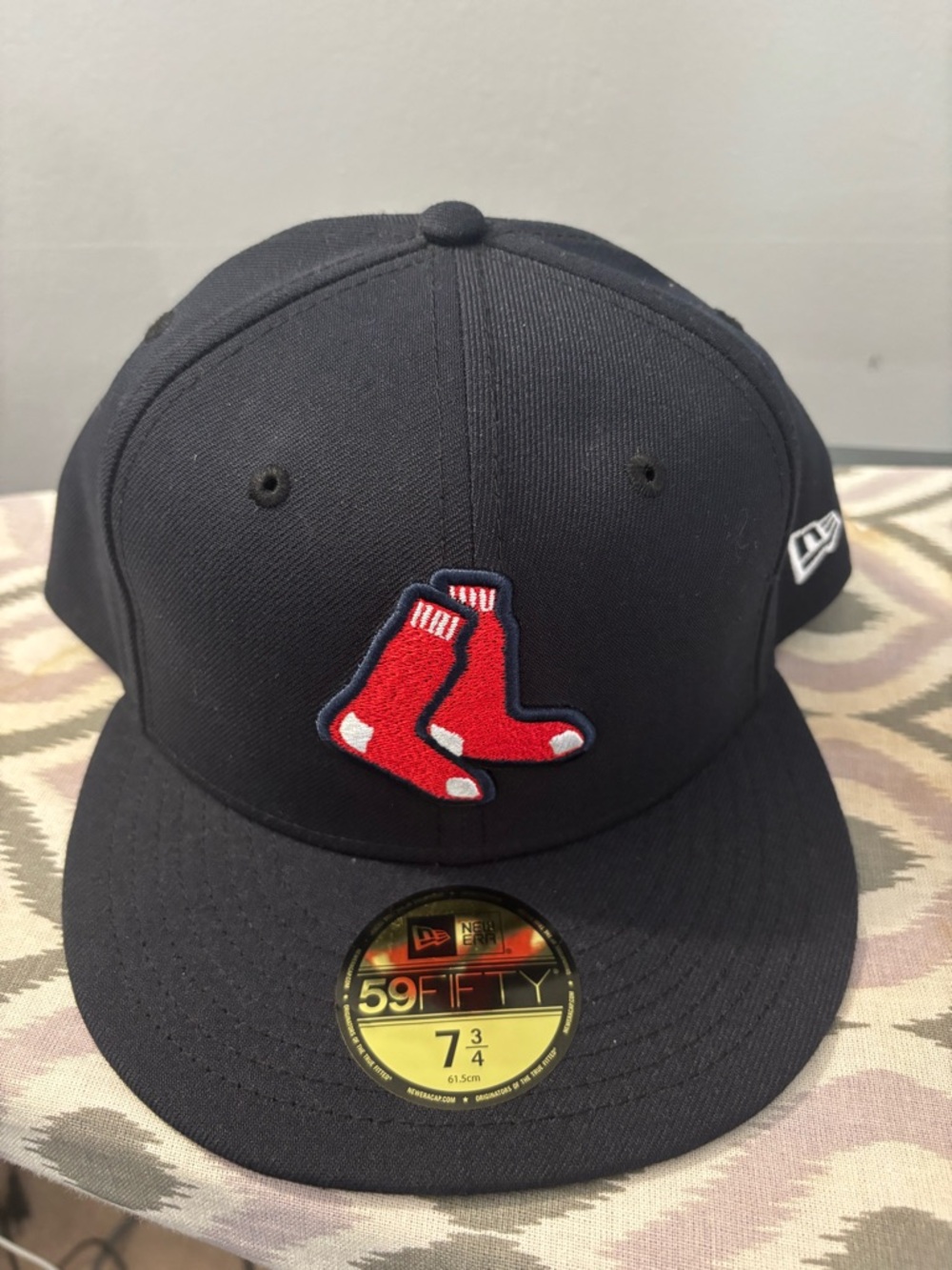 New Era Navy Red Boston Red Sox Fitted Hat